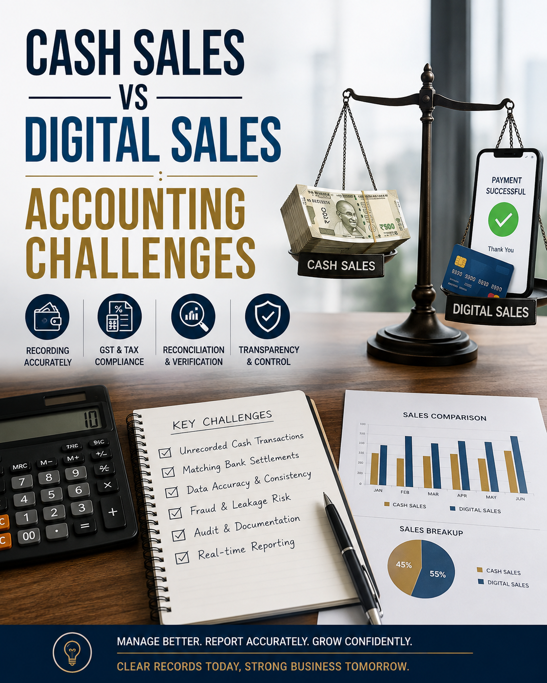 Cash Sales Vs Digital Sales: Accounting Challenges Businesses Must Understand